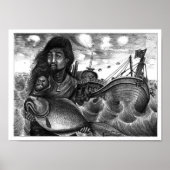 Dead Eye Poster of Vannak Holding a Large Fish ポスター (正面)