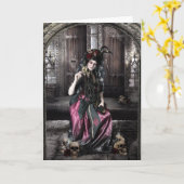 Dead Greeting Cardの日付 カード (黄色い花)