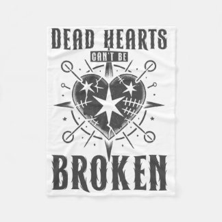 Dead Hearts Can't Be Broken. Goth, Emo Scene, Dark フリースブランケット