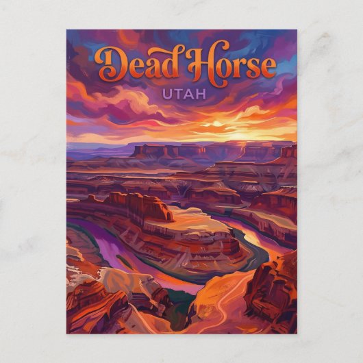Dead Horse Point Utah ポストカード (正面)