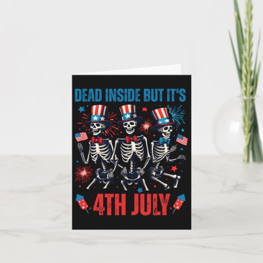 Dead Insideが7月4日踊りスケルトンU カード (正面)