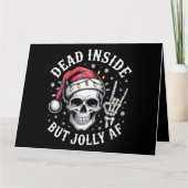 Dead InsideがAFのすてきクリスマススケルトン精神 カード (正面)