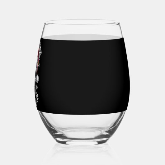 Dead InsideがAFクリスマスギフトすてきスケルトン ステムなしワイングラス (右)