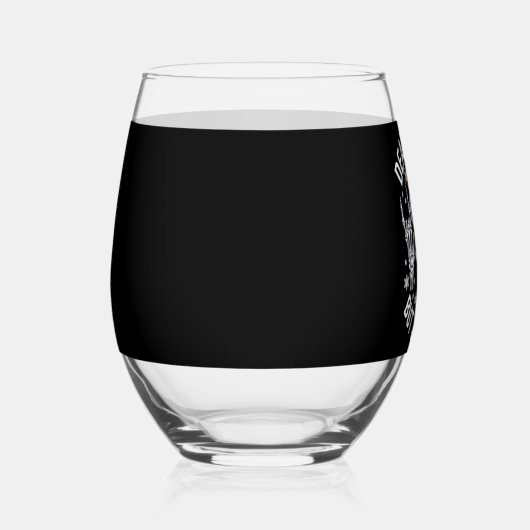 Dead InsideがAFクリスマスギフトすてきスケルトン ステムなしワイングラス (左)