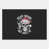Dead InsideがAFクリスマスギフトすてきスケルトン ラッピングペーパーシート (正面)