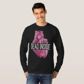 Dead Inside解剖学的ヒトハートEmo Broken Card Tシャツ (正面フル)