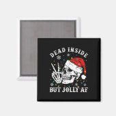 Dead Inside But AFスケルトンすてきサンタクリスマス マグネット (正面/裏面)