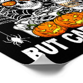 Dead Inside But Caffeinated Funny Nurse Halloween  ポスター (角)