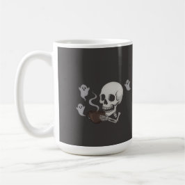 Dead Inside But Caffeinated – Halloween Pillow コーヒーマグカップ