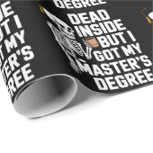 Dead Inside But I Got My Masters Degree Skeleton ラッピングペーパー (ロールコーナー)