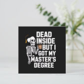 Dead Inside But I Got My Masters Degree Skeleton 招待状 (スタンド正面)