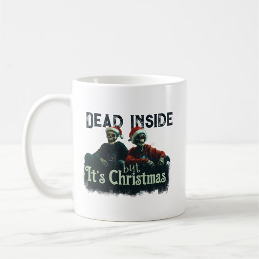 Dead Inside... But It’s Christmas コーヒーマグカップ (左)