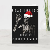 Dead Inside But It's Christmas  カード (正面)