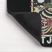 Dead Inside But Jolly Af Funny Skeleton Lights Chr マウスパッド (コーナー)