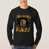 Dead Inside But Jolly AF Merry Xmas Happy Face Hea Tシャツ (正面)