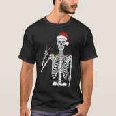 Dead-Inside But Jolly AF Skeleton Christmas Funny  Tシャツ (正面)