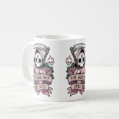 Dead inside but still cute reaper コーヒーマグカップ (正面左)