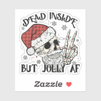Dead Inside Christmas Sticker シール