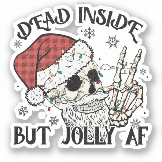 Dead Inside Christmas Sticker シール (正面)