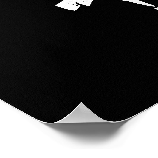 Dead Inside Graffiti Bear - Drilling Neon Sad Bear ポスター (角)