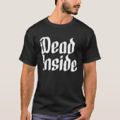 Dead Inside Ironic Skeleton Ghost Dark Sunshine M Tシャツ (正面)