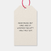 Dead Inside Jolly AF Funny Christmas ギフトタグ (裏面)