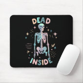 Dead Inside Skeleton カジュアル Halloween Graphic Home マウスパッド (マウス)