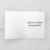 Dead Inside Skeleton Bunny Funny Easter Card カード (内部)