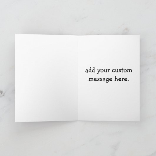 Dead Inside Skeleton Bunny Funny Easter Card カード (内部)