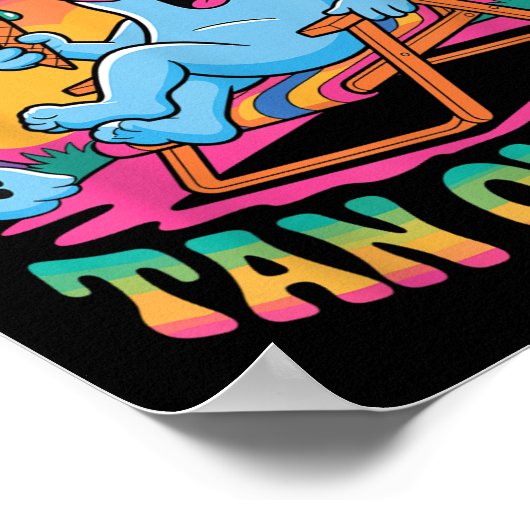 Dead Inside Tan Outside Funny Ghost Summerween  ポスター (角)