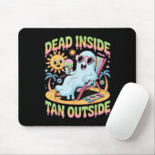 Dead Inside Tan Outside Funny Ghost Summerween _1  マウスパッド (マウス)