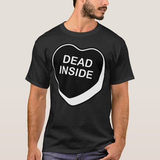 Dead Inside Valentine'S Day会話ハート Tシャツ (正面)
