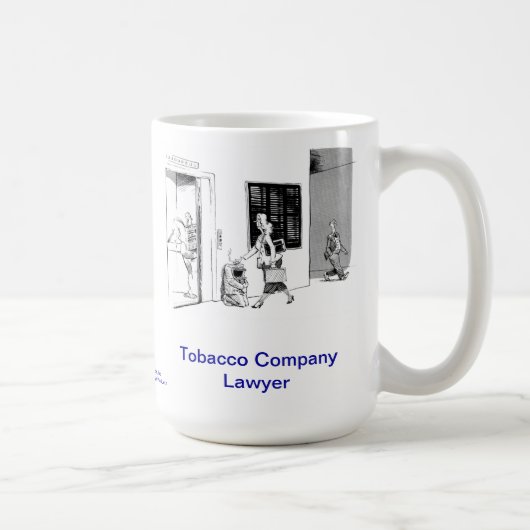 Dead LawyerT?? Tobacco Company弁護士のコーヒー・マグ コーヒーマグカップ (右)
