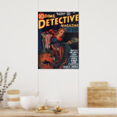 Dead Man39;s Alibi Dime Detective Magazine ポスター (キッチン)