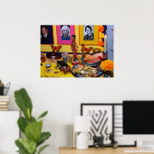 Dead Ofrenda Displayの日 ポスター (ホームオフィス)