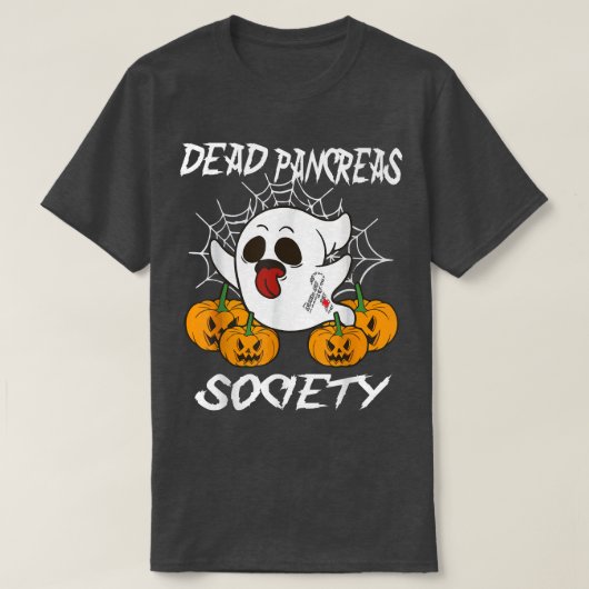 Dead Pancreas Society Diabetes Awareness Halloween Tシャツ (デザイン正面)