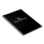 Dead Pretty Floral Skull Spiral Notebook ノートブック (右側)