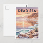 Dead Sea Jordan Vintage ポストカード (正面/裏面)