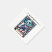 Dead Serious Cocktails Tarot Bartender Skeleton スタンダードカクテルナプキン (角)