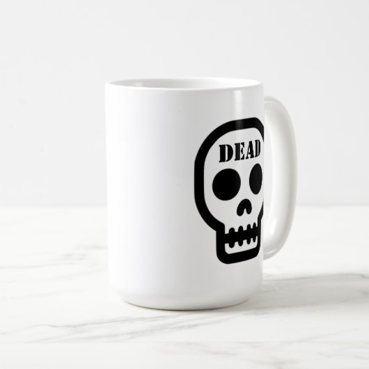 Dead Skull Classic Coffee Mug コーヒーマグカップ (正面右)