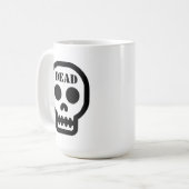 Dead Skull Classic Coffee Mug コーヒーマグカップ (正面左)