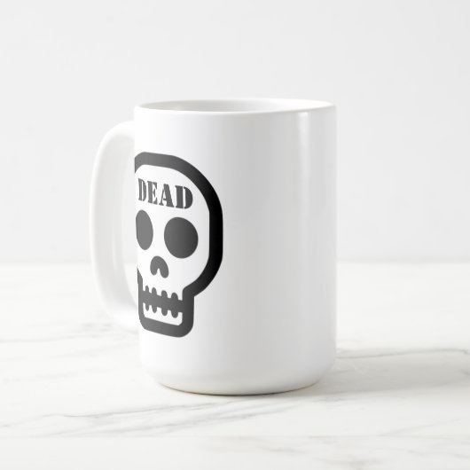 Dead Skull Classic Coffee Mug コーヒーマグカップ (正面左)