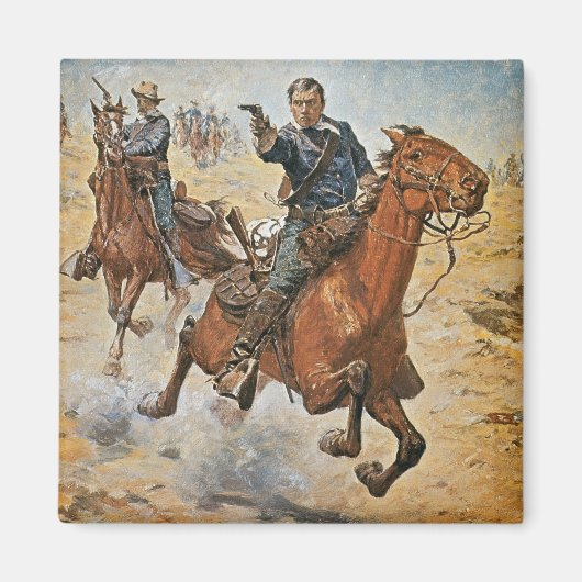 Dead Sure: 1870年代の米国騎兵部隊(co) マグネット (正面)