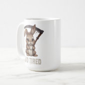 Dead Tired Cute Bunny Grim Reaper Coffee コーヒーマグカップ (正面左)