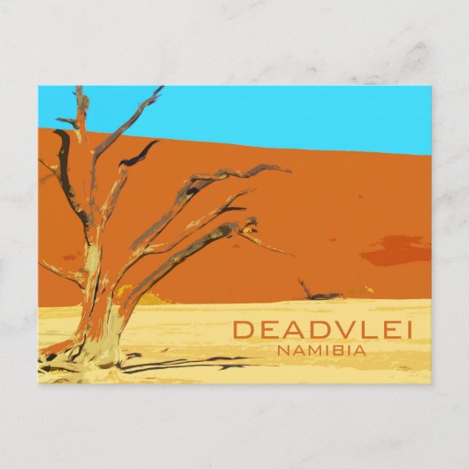 Dead Vlei、ナミビアはがき ポストカード (正面)