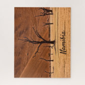 Dead Vlei Namibiaの景観写真と文字 ジグソーパズル (縦)