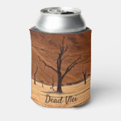 Dead Vlei Namibiaの景観写真と文字 缶クーラー (缶裏面)