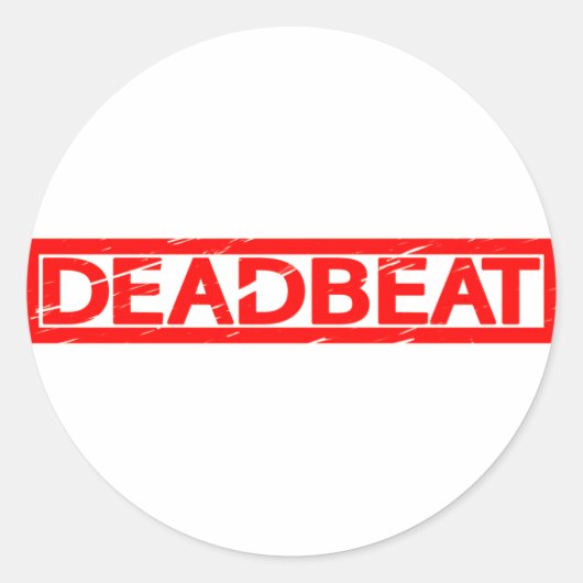 Deadbeat Stamp ラウンドシール (正面)