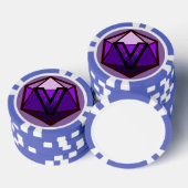 DEADLANDS – パープルチームトランプのポーカーチップ ポーカーチップ (積み重ね)
