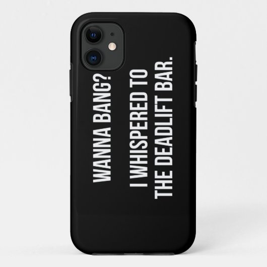 Deadliftのバーは、-おもしろいなノベルティのトレーニングを強打したいと思います Case-Mate iPhoneケース (裏面)